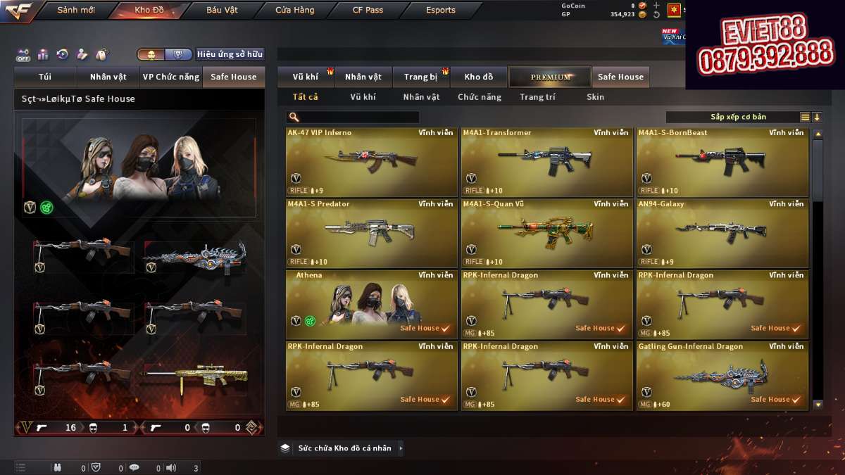 shop acc cf uy tin gia re